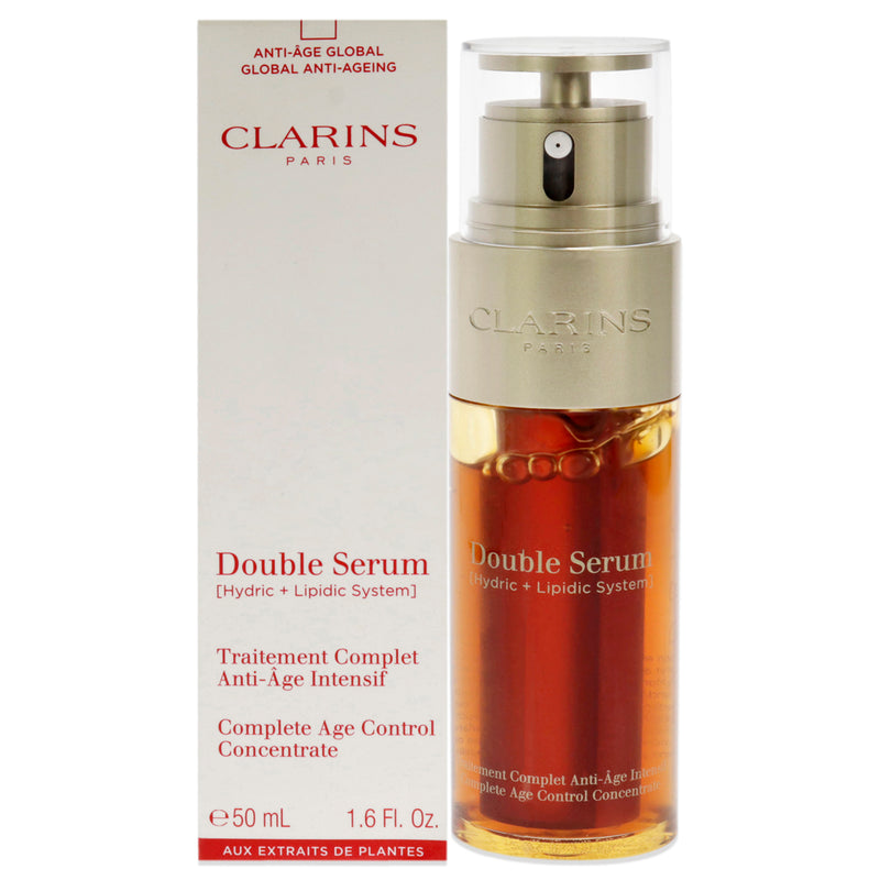 Clarins Double Serum Complete Age Control Concentrate by Clarins for Unisex - 1.6 oz Serum