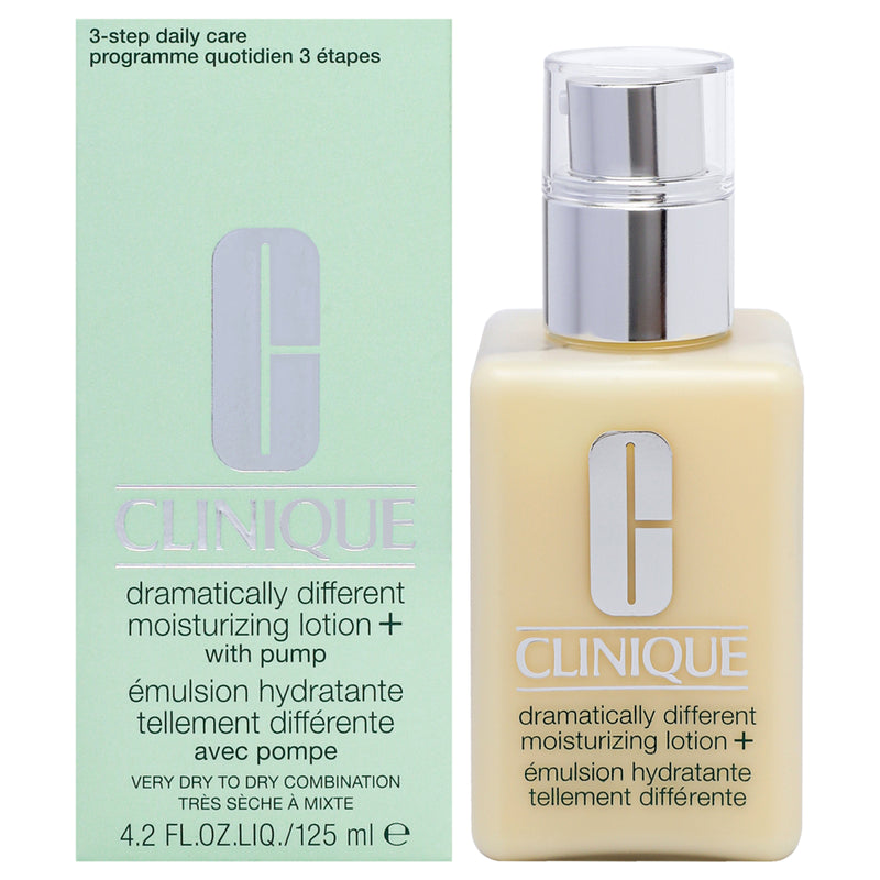 Clinique Dramatically Different Moisturizing Lotion Plus - Very Dry To Dry Combination Skin by Clinique for Unisex - 4.2 oz Moisturizer