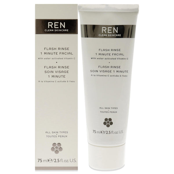 Ren Flash Rinse 1 Minute Facial by REN for Unisex - 2.5 oz Rinse