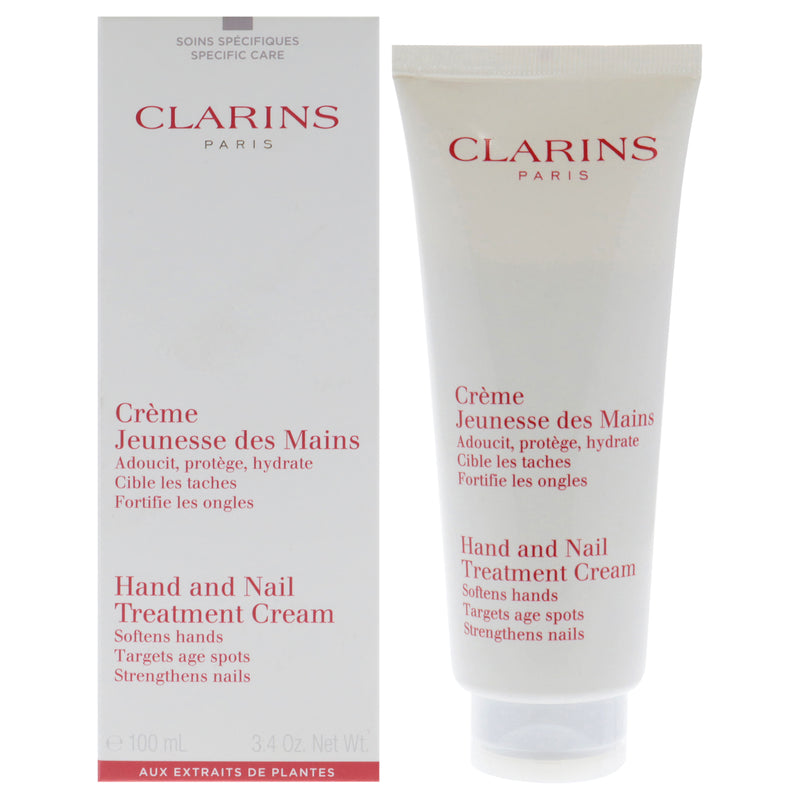 Clarins Hand and Nail Treatment Cream by Clarins for Unisex - 3.4 oz Cream