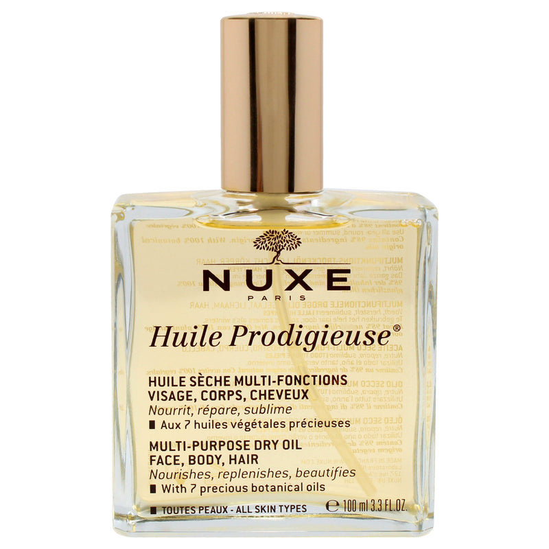 Nuxe Huile Prodigieuse Multi-Purpose Dry Oil by Nuxe for Unisex - 3.3 oz Oil