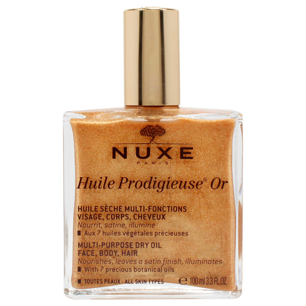 Nuxe Huile Prodigieuse OR Multi-Purpose Dry Oil - Golden Shimmer by Nuxe for Unisex - 3.3 oz Oil