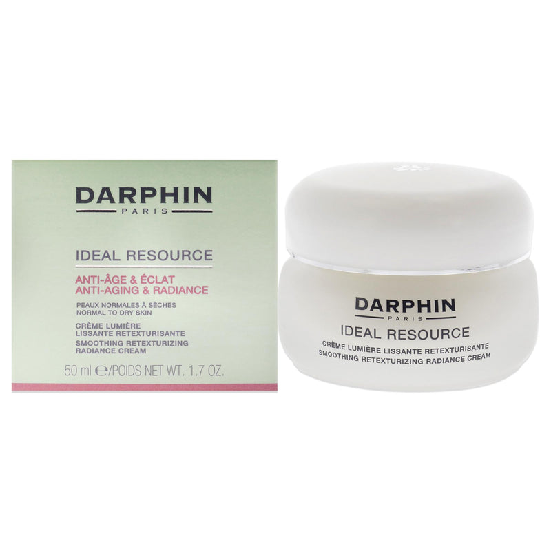 Darphin Ideal Resource Smoothing Retexturizing Radiance Cream For Normal To Dry Skin by Darphin for Unisex - 1.7 oz Cream