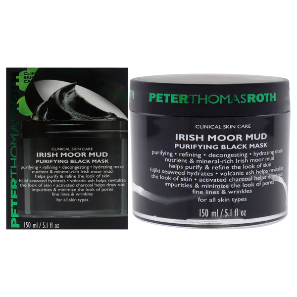 Peter Thomas Roth Irish Moor Mud Purifying Black Mask - All Skin Types by Peter Thomas Roth for Unisex - 5.1 oz Mask