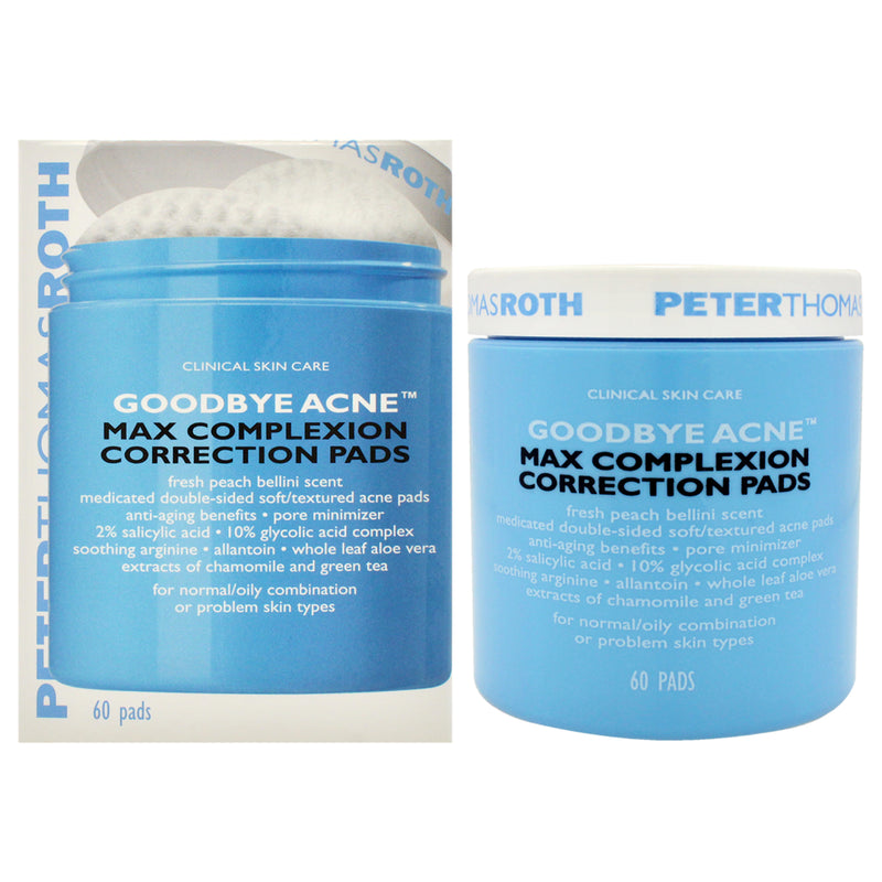 Peter Thomas Roth Max Complexion Correction Pads by Peter Thomas Roth for Unisex - 60 Pc Pads