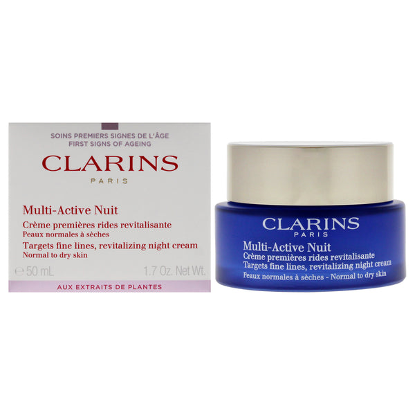 Clarins Multi-Active Night Cream - Normal to Dry Skin by Clarins for Unisex - 1.7 oz Cream