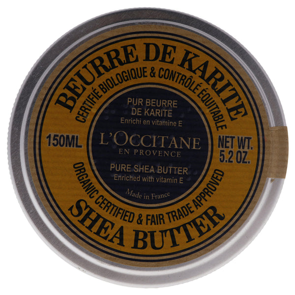 L'Occitane Organic Pure Shea Butter by LOccitane for Unisex - 5.2 oz Moisturizer