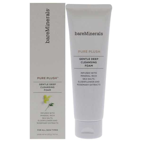 BareMinerals Pure Plush Gentle Deep Cleansing Foam by bareMinerals for Unisex - 4.2 oz Cleanser