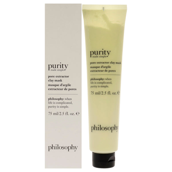 Philosophy Purity Made Simple Pore Extractor Exfoliating Clay Mask by Philosophy for Unisex - 2.5 oz Mask