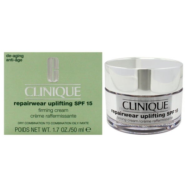Clinique Repairwear Uplifting SPF 15 Firming Cream - Dry Combination To Oily Skin by Clinique for Unisex - 1.7 oz Cream