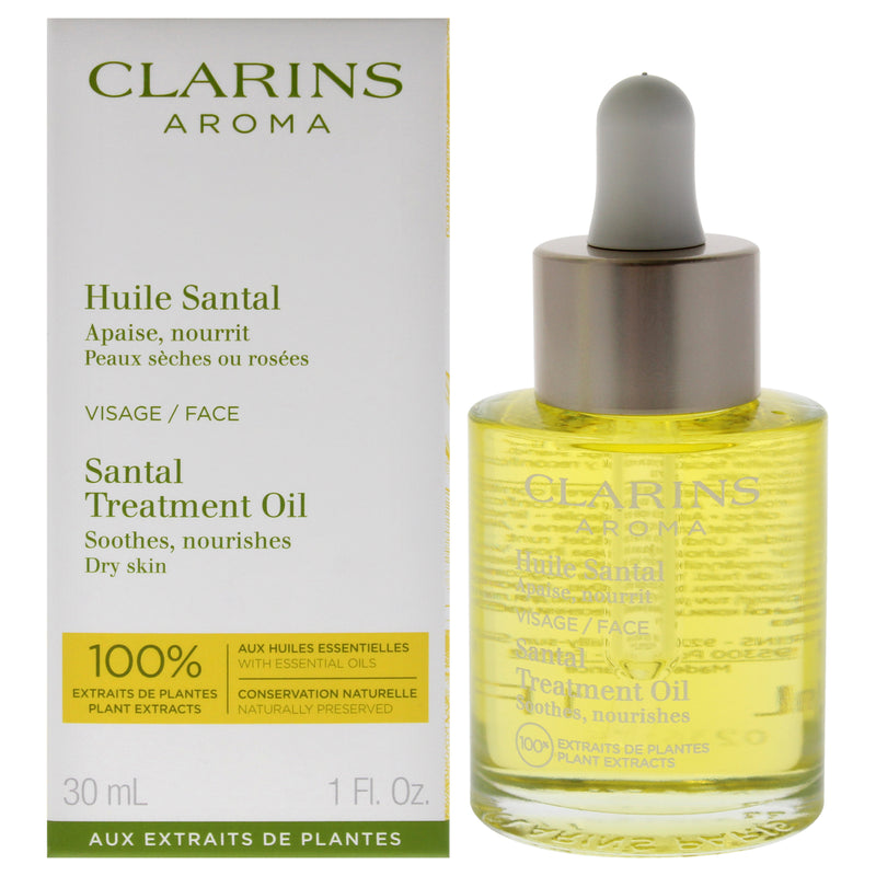 Clarins Santal Face Treatment Oil - Dry Skin by Clarins for Unisex - 1 oz Treatment
