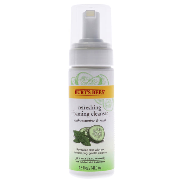 Burt's Bees Refreshing Foaming Cleanser - Cucumber-Mint by Burts Bees for Unisex - 4.8 oz Cleanser