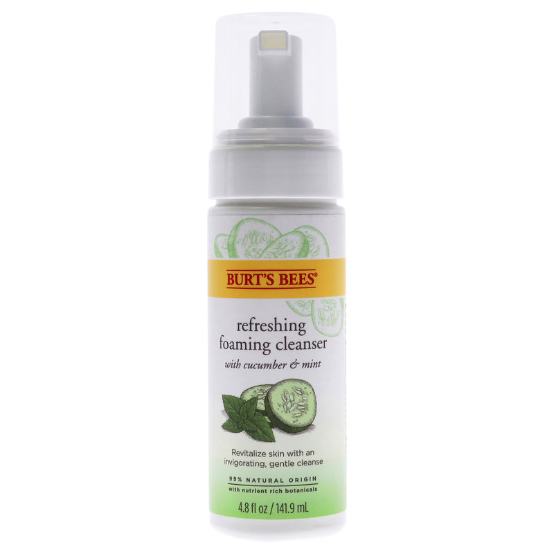 Burt's Bees Refreshing Foaming Cleanser - Cucumber-Mint by Burts Bees for Unisex - 4.8 oz Cleanser