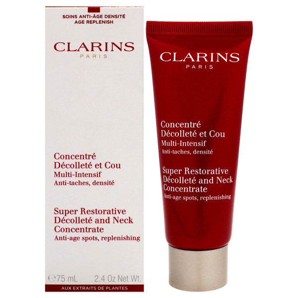 Clarins Super Restorative Decollete and Neck Concentrate by Clarins for Unisex - 2.4 oz Cream