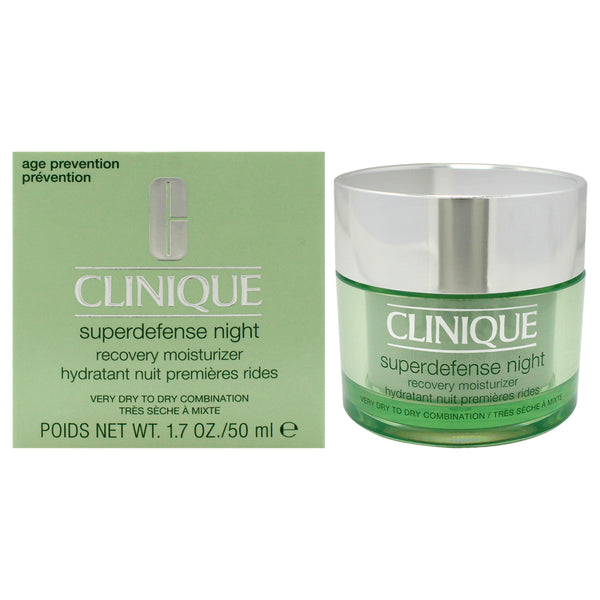 Clinique Superdefense Night Recovery Moisturizer by Clinique for Unisex - 1.7 oz Moisturizer
