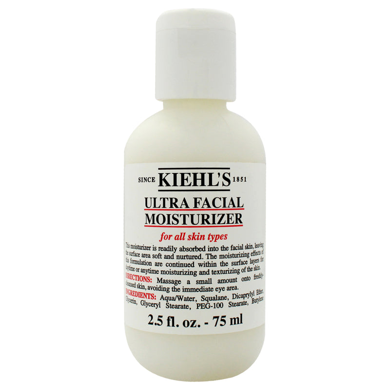 Kiehl's Ultra Facial Moisturizer - All Skin Types by Kiehls for Unisex - 2.5 oz Moisturizer