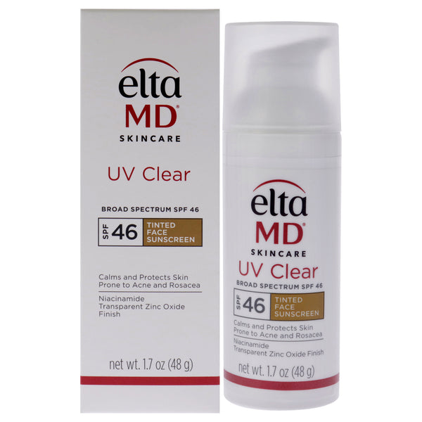 EltaMD UV Clear Facial Sunscreen SPF 46 - Tinted by EltaMD for Unisex - 1.7 oz Sunscreen