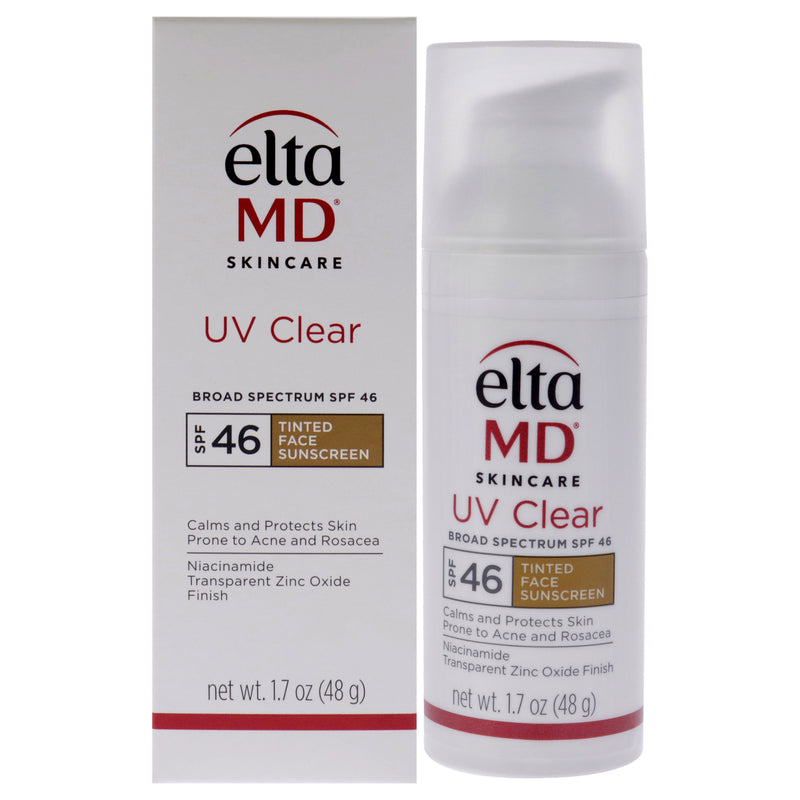 EltaMD UV Clear Facial Sunscreen SPF 46 - Tinted by EltaMD for Unisex - 1.7 oz Sunscreen