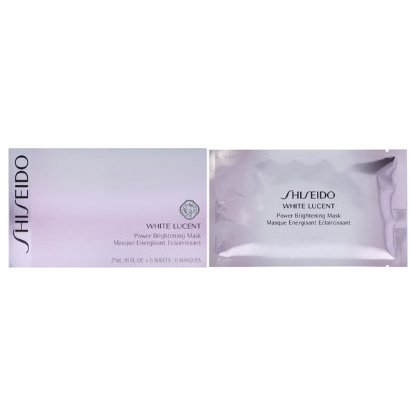 Shiseido White Lucent Power Brightening Mask by Shiseido for Unisex - 6 Pc Mask