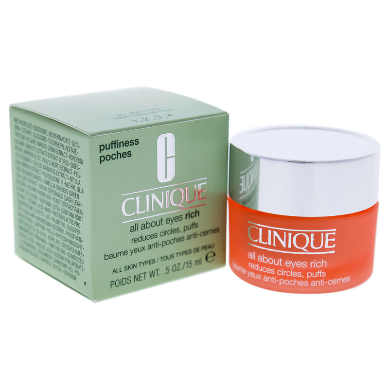 Clinique All About Eyes Rich by Clinique for Women - 0.5 oz Cream