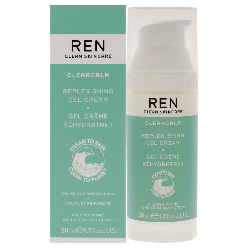 Ren Clearcalm Replenishing Gel Cream by REN for Women - 1.7 oz Gel