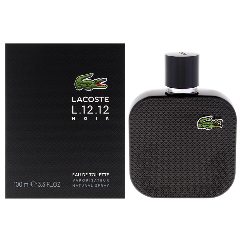 Lacoste Lacoste Eau De Lacoste L.12.12 Noir by Lacoste for Men - 3.3 oz EDT Spray
