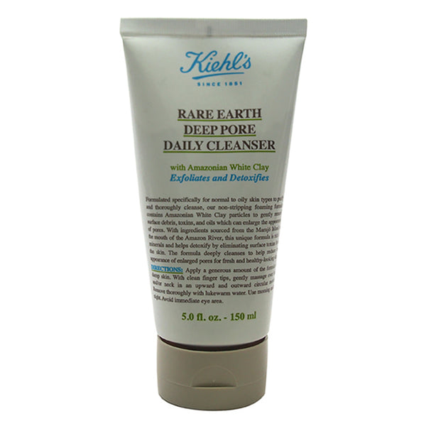 Kiehl's Rare Earth Deep Pore Daily Cleanser by Kiehls for Unisex - 5 oz Cleanser