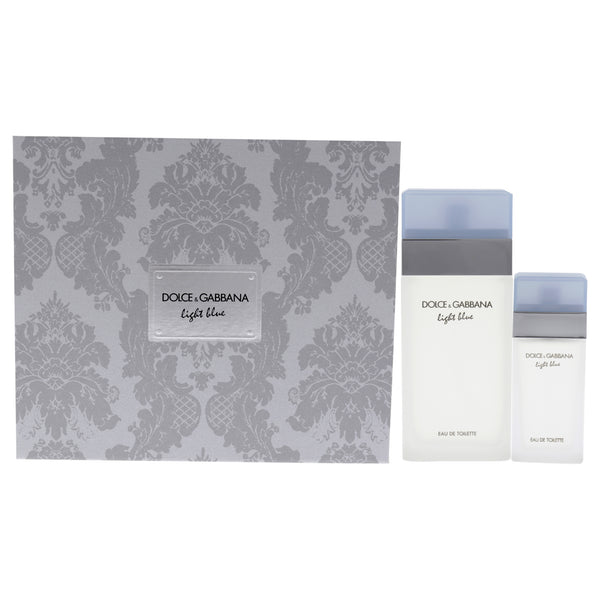 Dolce & Gabbana Light Blue by Dolce and Gabbana for Women - 2 Pc Gift Set 3.3oz EDT Spray, 0.84oz EDT Spray