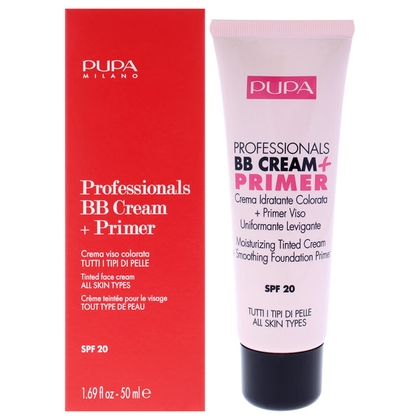 Pupa Milano Professionals BB Cream Plus Primer SPF 20 - 002 Sand - All Skin Types by Pupa Milano for Women - 1.69 oz Primer