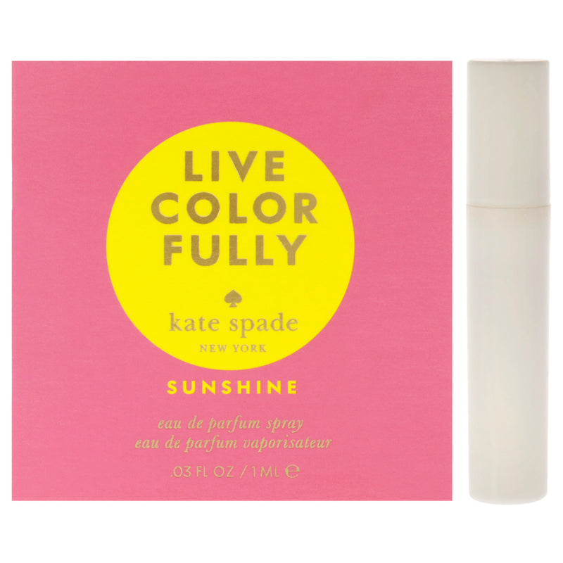 Kate Spade Live Colorfully by Kate Spade for Women - 0.03 oz EDP Spray Vial (Mini)