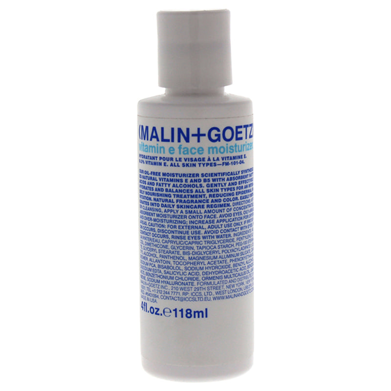 MALIN+GOETZ Vitamin E Face Moisturizer by Malin + Goetz for Men - 4 oz Moisturizer