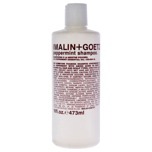 MALIN+GOETZ Pepermint Shampoo by Malin + Goetz for Unisex - 16 oz Shampoo