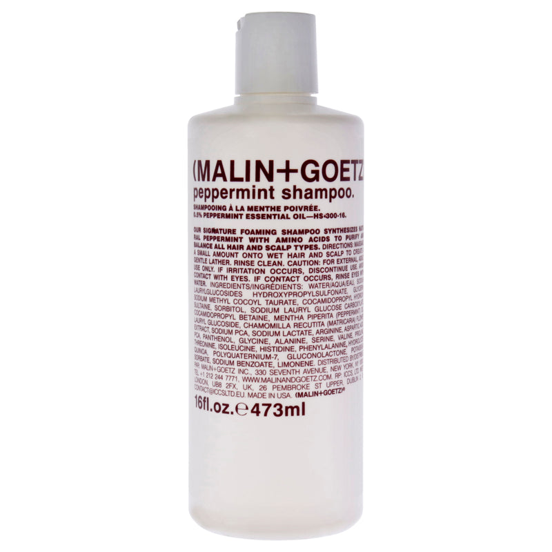 MALIN+GOETZ Pepermint Shampoo by Malin + Goetz for Unisex - 16 oz Shampoo
