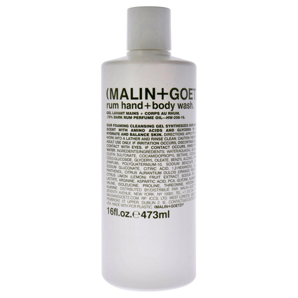 MALIN+GOETZ Rum Body Wash by Malin + Goetz for Unisex - 16 oz Body Wash