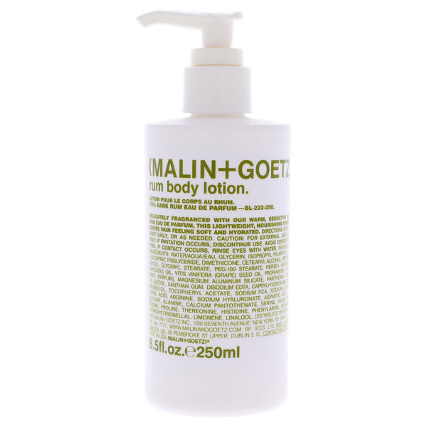 MALIN+GOETZ Rum Body Lotion by Malin + Goetz for Unisex - 8.5 oz Body Lotion