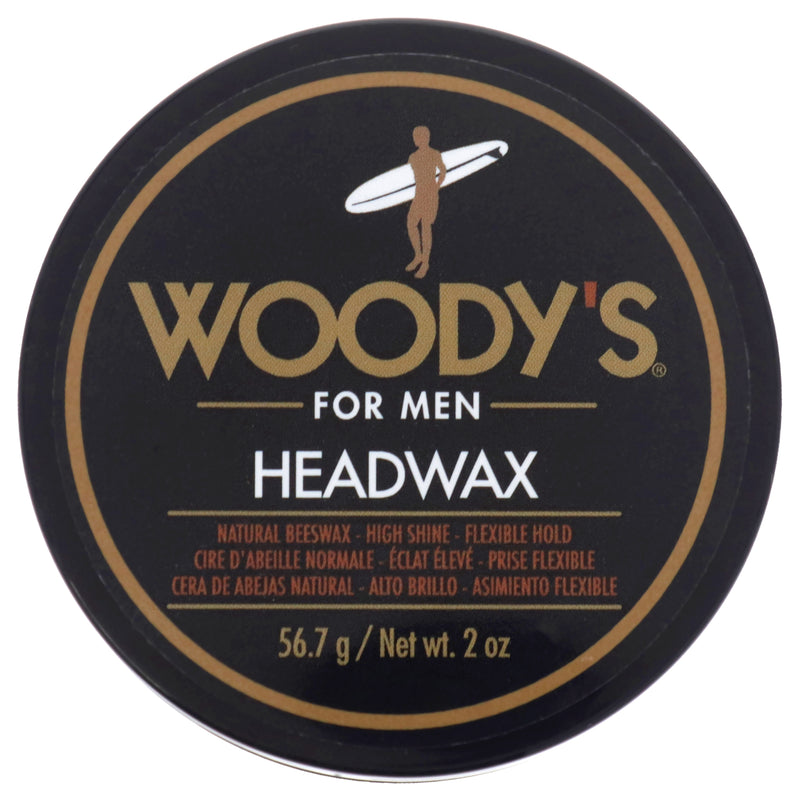 Woodys Headwax Natural Beeswax by Woodys for Men - 2 oz Pomade