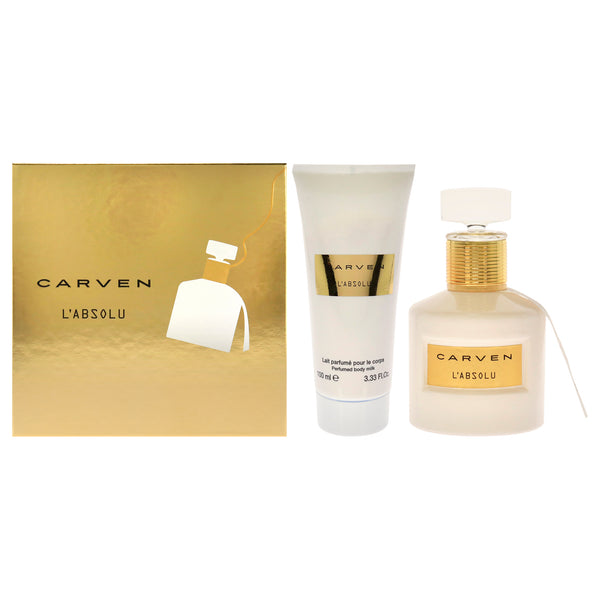 Carven LAbsolu by Carven for Women - 2 Pc Gift Set 1.66oz EDP Spray, 3.33oz Perfume Body Milk