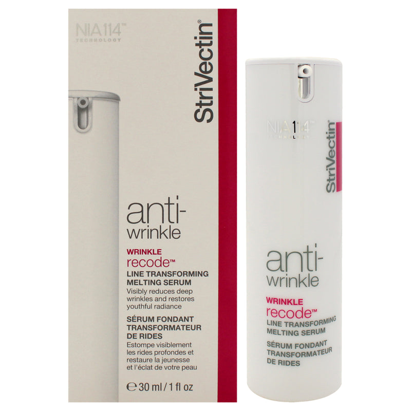 StriVectin Anti-Wrinkle Recode Line Transforming Melting Serum by StriVectin for Women - 1 oz Serum