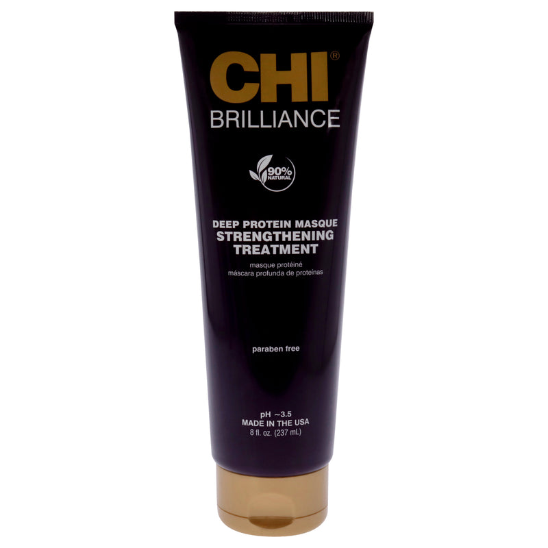 CHI Deep Brilliance Deep Protein Masque Strengthening Treatment by CHI for Unisex - 8 oz Treatment
