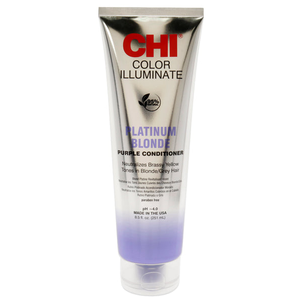 CHI Ionic Color Illuminate Conditioner - Platinum Blonde by CHI for Unisex - 8.5 oz Conditioner