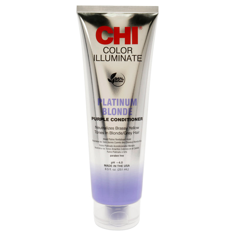 CHI Ionic Color Illuminate Conditioner - Platinum Blonde by CHI for Unisex - 8.5 oz Conditioner