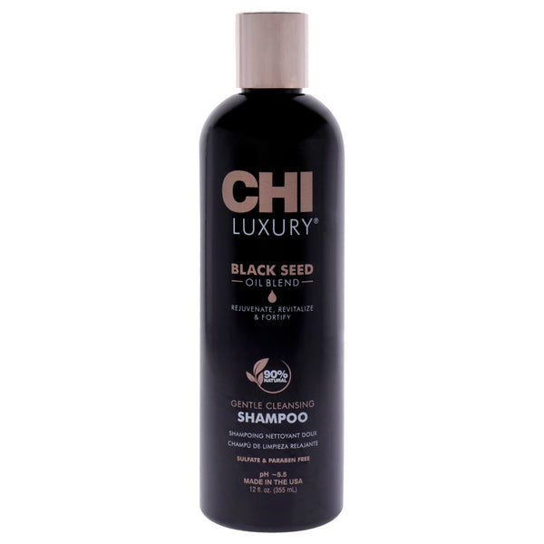 CHI Luxury Black Seed Oil Gentle Cleansing Shampoo by CHI for Unisex - 12 oz Shampoo