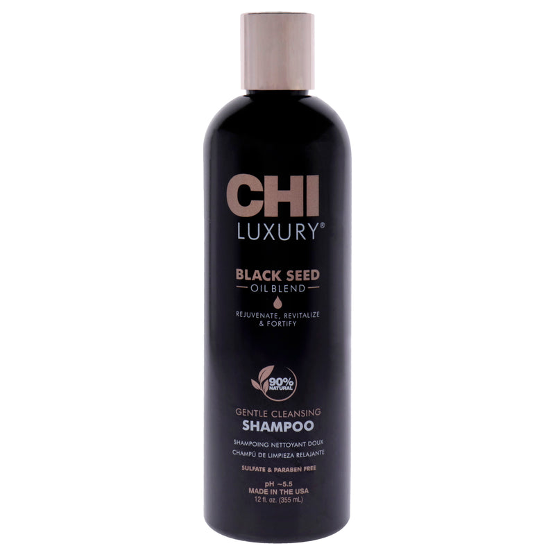 CHI Luxury Black Seed Oil Gentle Cleansing Shampoo by CHI for Unisex - 12 oz Shampoo