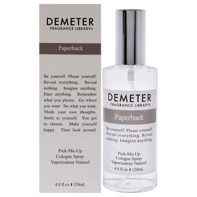 Demeter Paperback by Demeter for Unisex - 4 oz Cologne Spray