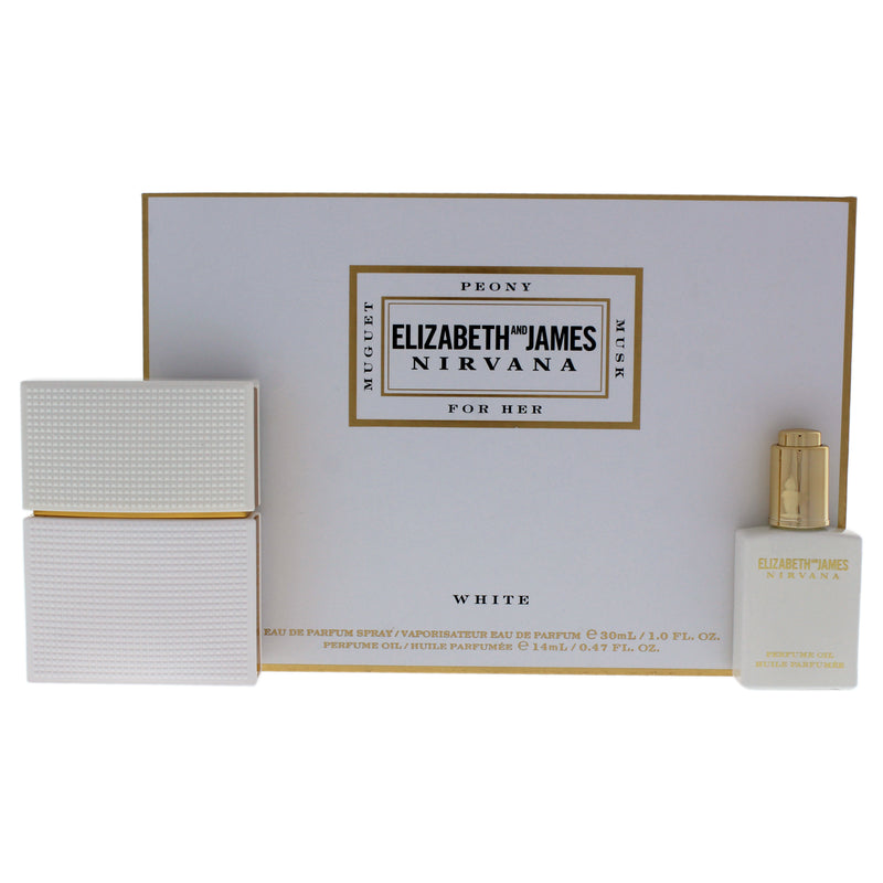 Elizabeth And James Nirvana White by Elizabeth and James for Women - 2 Pc Gift Set 1oz EDP Spray, 0.5oz Perfumed Oil