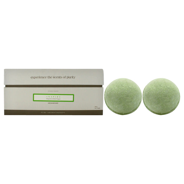 Aromaworks Inspire AromaBomb Duo by Aromaworks for Unisex - 2 x 8.81 oz Bath Bomb