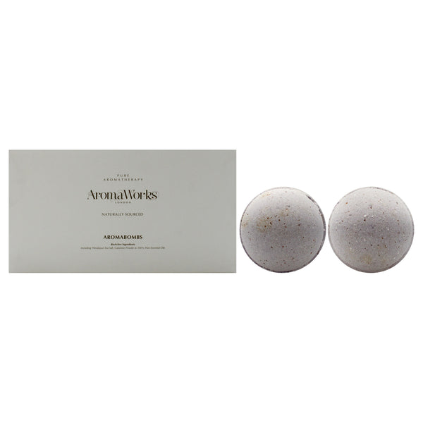 Aromaworks Soulful AromaBomb Duo by Aromaworks for Unisex - 2 x 8.81 oz Bath Bomb