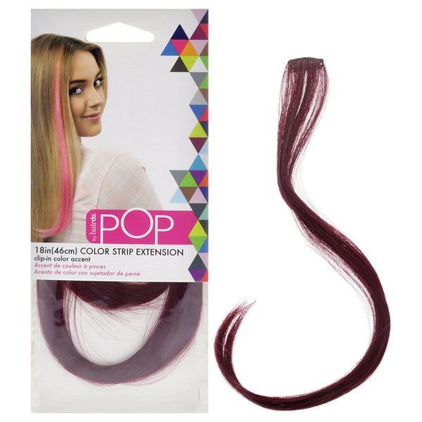Hairdo Pop Color Strip Extension - Berry Kiss by Hairdo for Women - 18 Inch Hair Extension