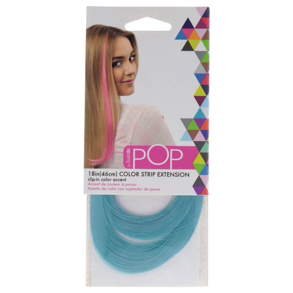 Hairdo Pop Color Strip Extension - Blue Frosting Light Blue by Hairdo for Women - 18 Inch Hair Extension