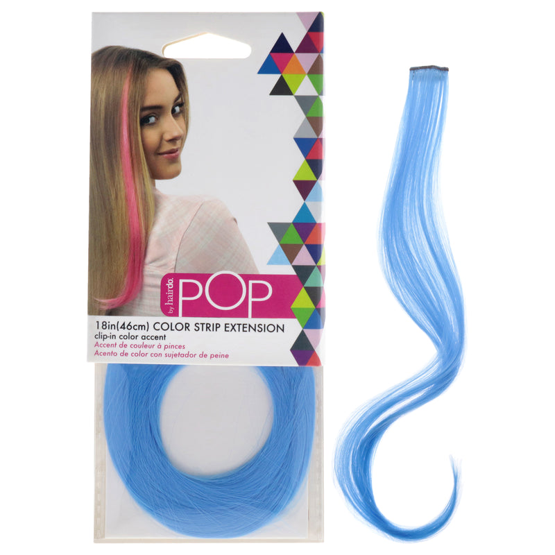 Hairdo Pop Color Strip Extension - Royal Blue by Hairdo for Women - 18 Inch Hair Extension